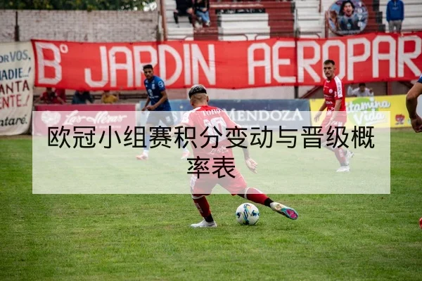 欧冠小组赛积分变动与晋级概率表